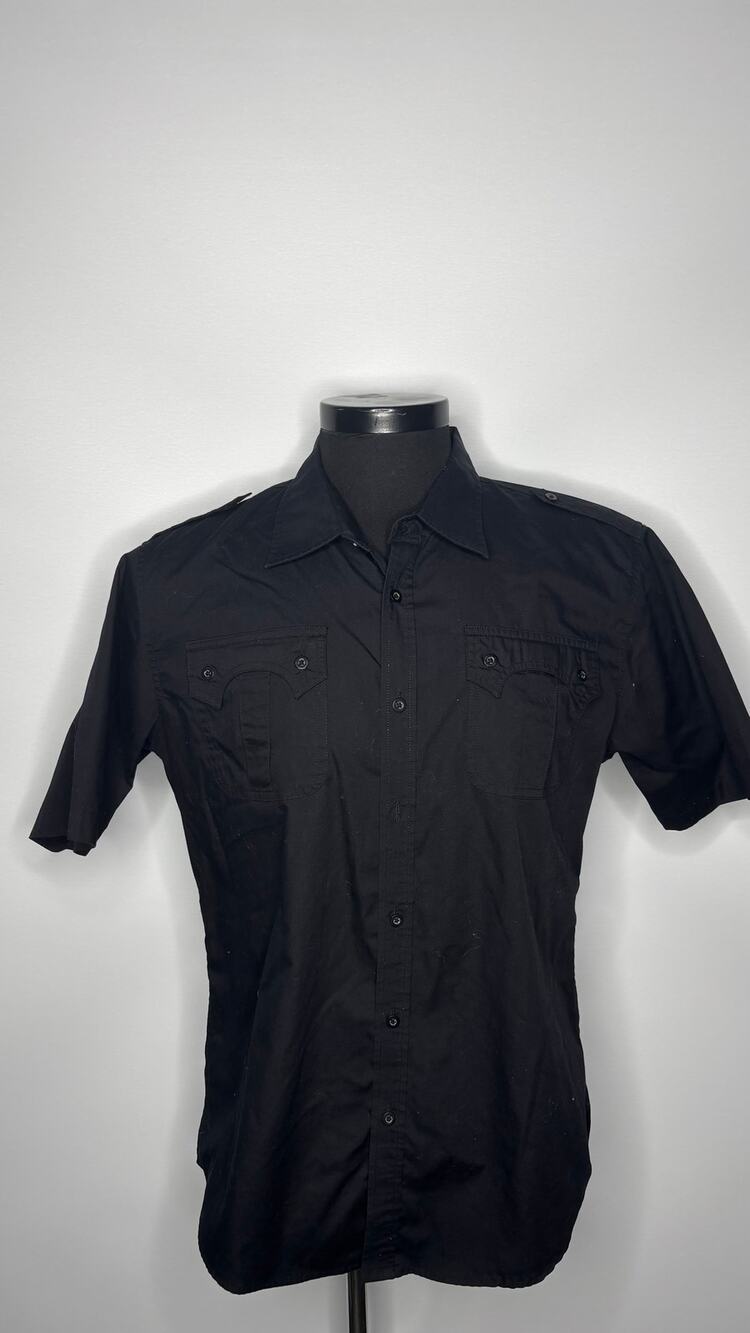3rd Rail Zoo York Shirt Black Button Up Horned Pockets Skate NEW Mens XL